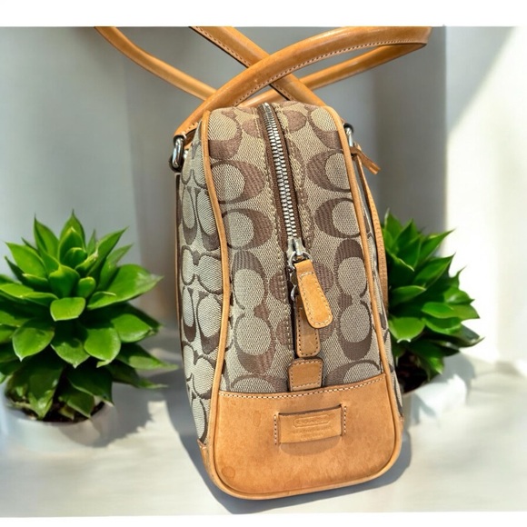 Coach Vintage 1991 Signature Monogram Brown & Tan Tote Rare Limited Edition EUC - Picture 5 of 14